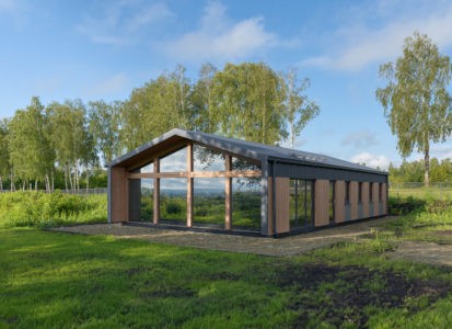 Каркасный дом Barnhouse 105 кв.м. Пензенская обл., поселок Яблони Парк, 2022 г.